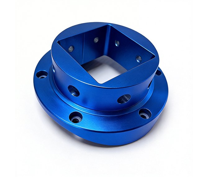 CNC precision machined aluminum alloy and stainless steel flange connectors