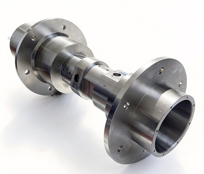 CNC post-machined stainless steel and aluminum alloy fluid piping assemblies