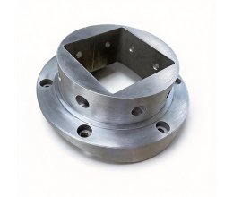 CNC precision machined aluminum alloy and stainless steel flange connectors