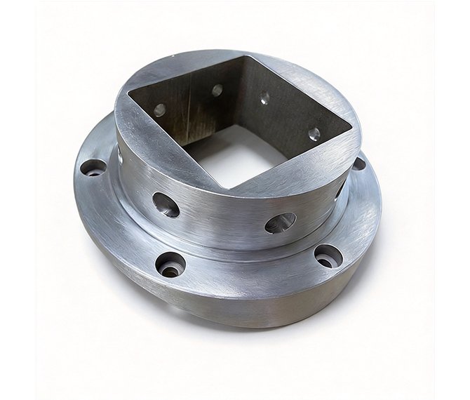 CNC precision machined aluminum alloy and stainless steel flange connectors