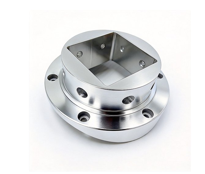 CNC precision machined aluminum alloy and stainless steel flange connectors