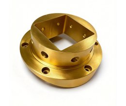 CNC precision machined aluminum alloy and stainless steel flange connectors