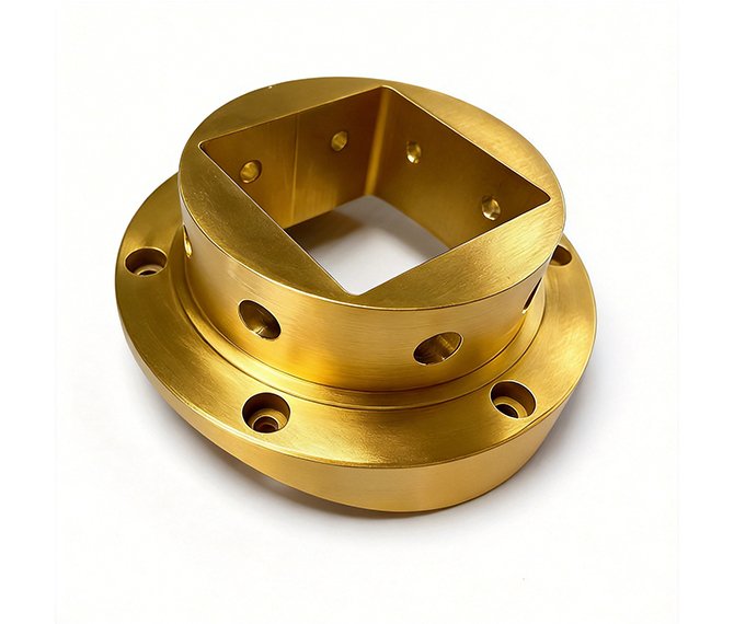 CNC precision machined aluminum alloy and stainless steel flange connectors