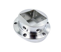 CNC precision machined aluminum alloy and stainless steel flange connectors