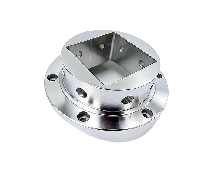 CNC precision machined aluminum alloy and stainless steel flange connectors