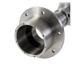 CNC post-machined stainless steel and aluminum alloy fluid piping assemblies