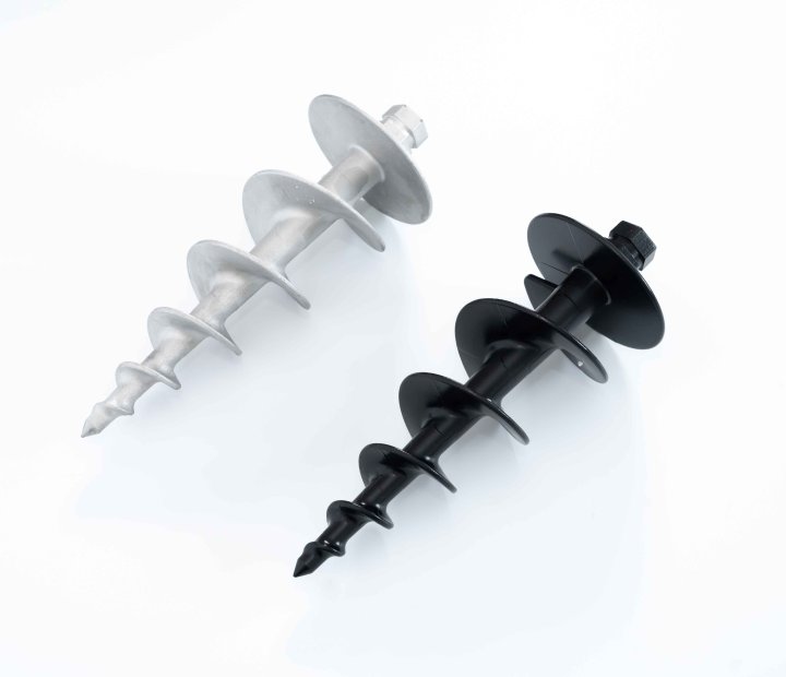 Aluminum alloy cast speaker spiral ground stake