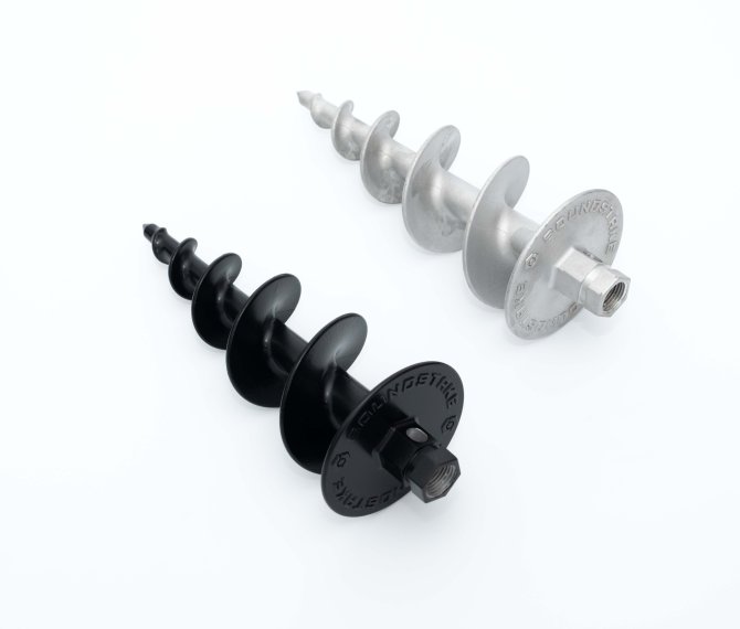 Aluminum alloy cast speaker spiral ground stake
