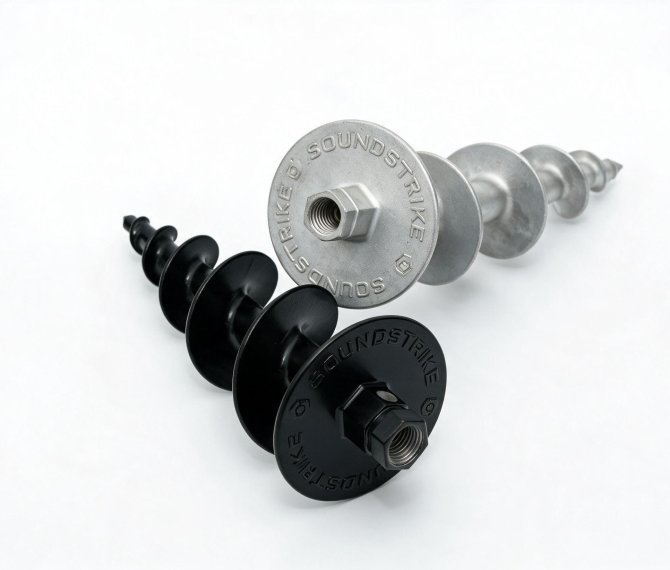 Aluminum alloy cast speaker spiral ground stake