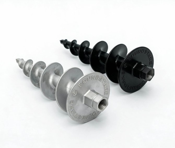 Aluminum alloy cast speaker spiral ground stake