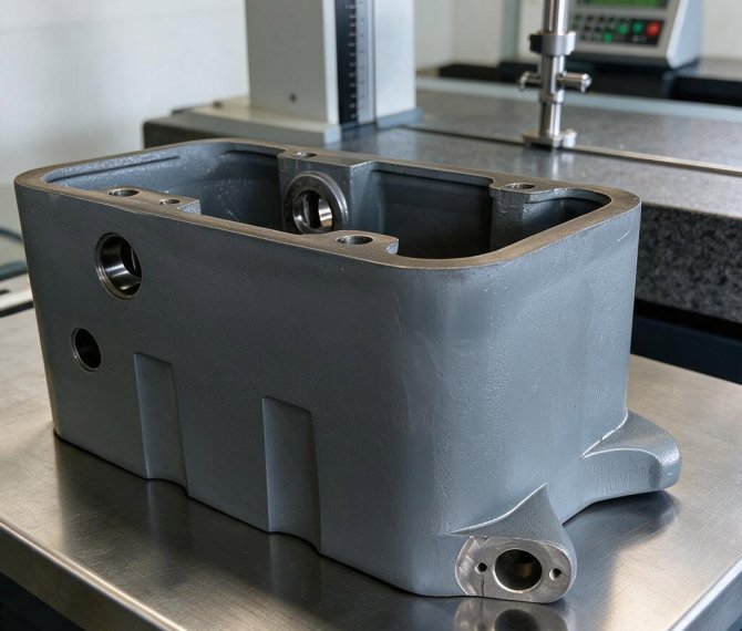 Cast iron reducer housing / gearbox casting
