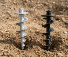 Aluminum alloy cast speaker spiral ground stake