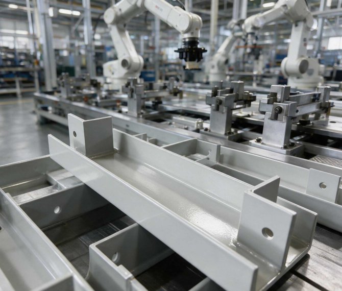 Non-standard U-shaped channel steel welded support / equipment load-bearing bracket