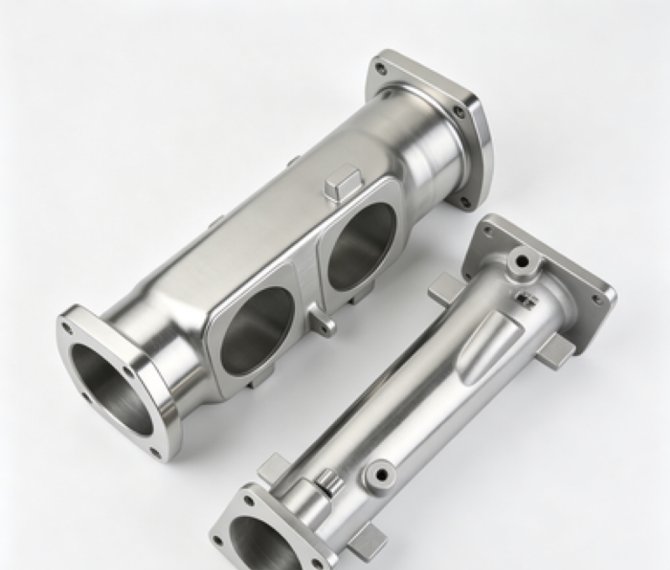 CNC precision machined double-flange drive shaft spindle assemblies
