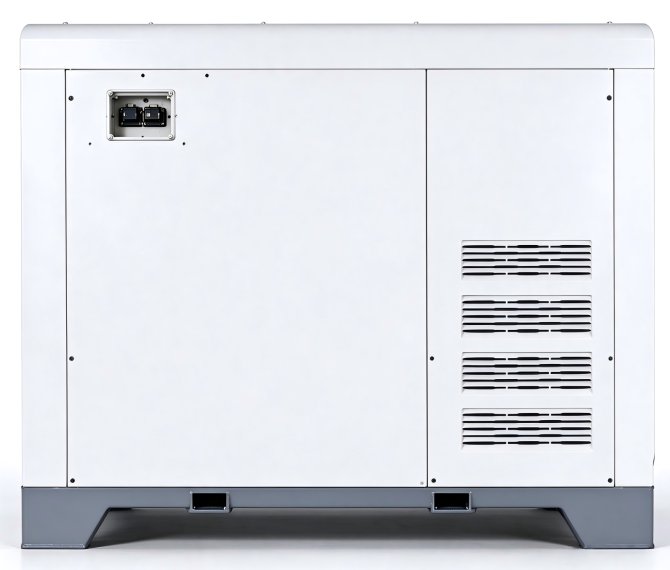 Two-stage compression permanent magnet variable frequency screw compressor