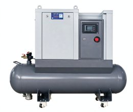 Permanent-magnet single-stage screw compressor