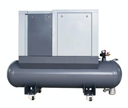 Permanent-magnet single-stage screw compressor