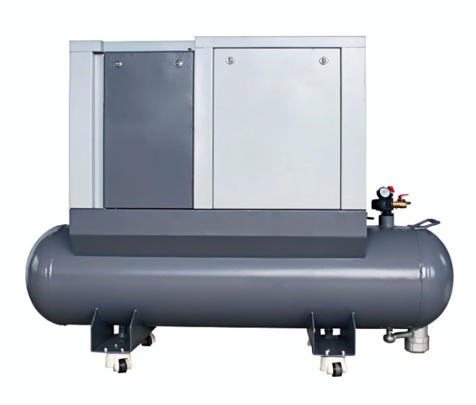 Permanent-magnet single-stage screw compressor