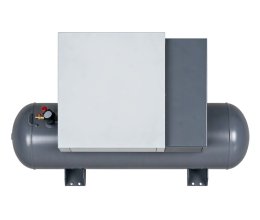 Permanent-magnet single-stage screw compressor