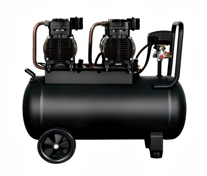 Silent oil-free air compressor