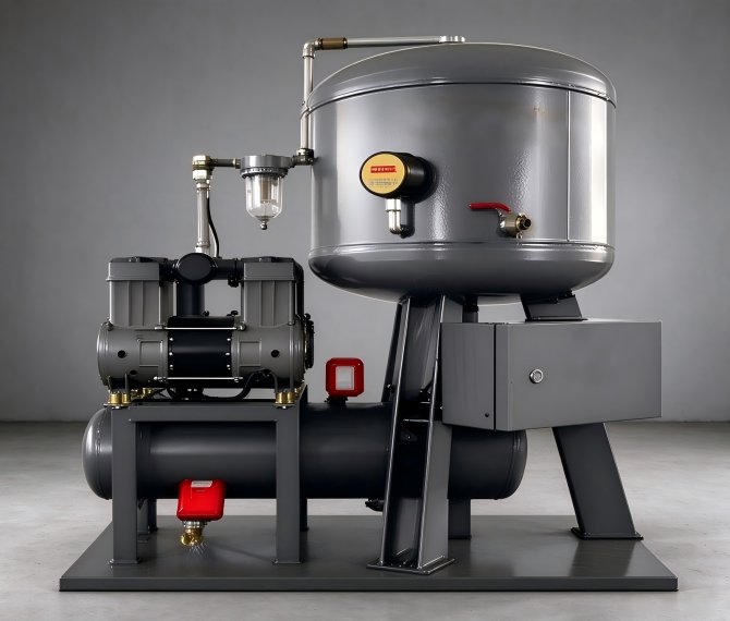 Oil-free vacuum pump (Double-tank type)