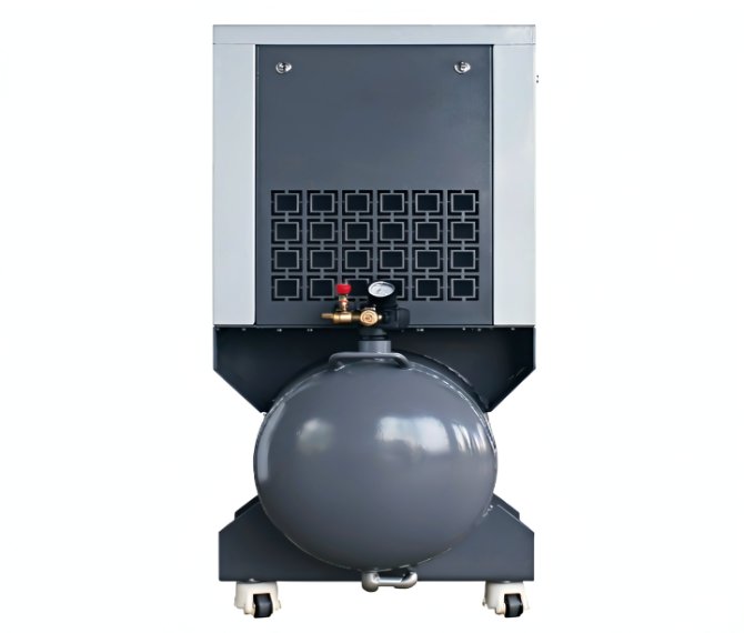 Permanent-magnet single-stage screw compressor