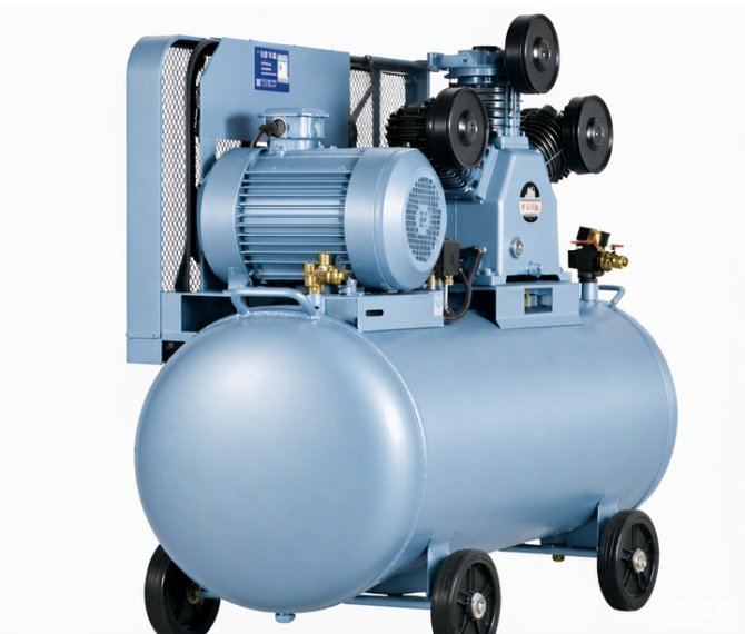 Belt-driven oil-free compressor