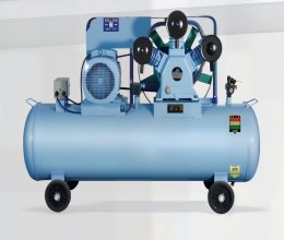 Belt-driven oil-free compressor