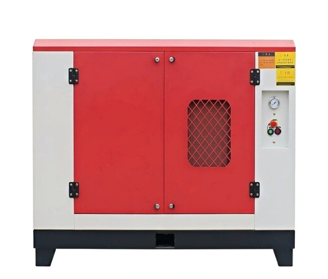 Screw-type air compressor for coal mines