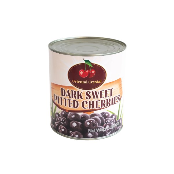 Canned black pitted cherries 3000G