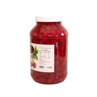 Bright red pitted cherries in PET 3600g bottle