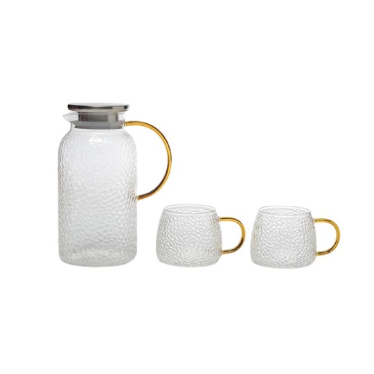 Jarra y taza de agua de vidrio de borosilicato HB3507