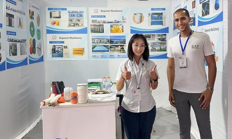 Ropenet Machinery Shines at the 2025 Tunis Rubber and Plastics Exhibition!