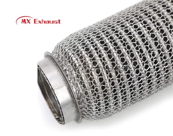 custom exhaust flexible pipe with outer wire mesh for car exhaust system