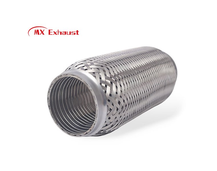 Tubo de escape flexível com camada de intertravamento interna