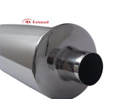 straight through exhaust muffler inlet 2.5 3 inch outlet 4 5 inch