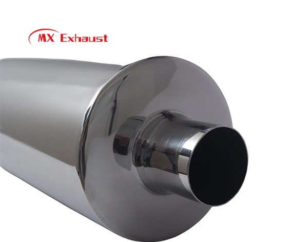 straight through exhaust muffler inlet 2.5 3 inch outlet 4 5 inch