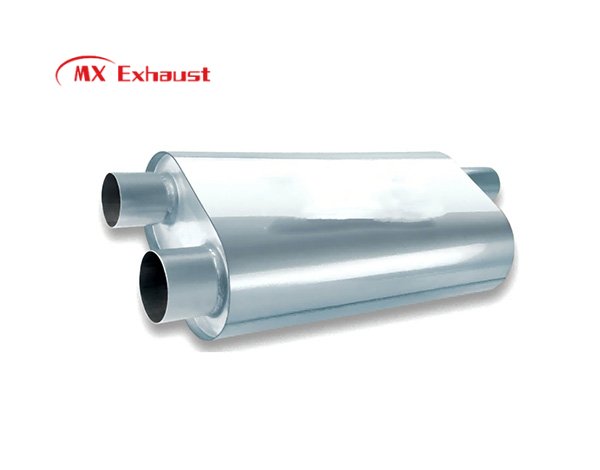 ss409 high flow muffler for automotive exhaust performance