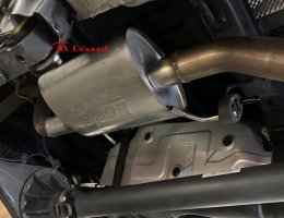 high flow muffler for improved airflow and exhaust sound