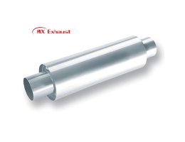 performance exhaust muffler ss409 polished finish high flow