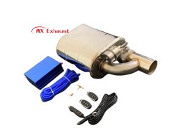 stainless steel valve muffler custom logo exhaust system