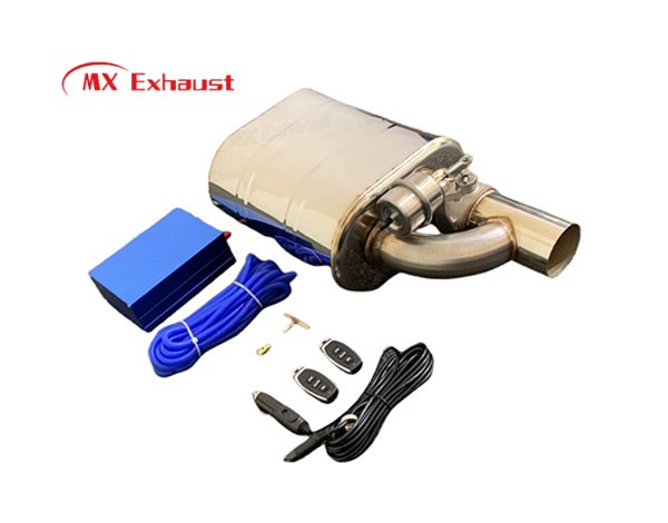 stainless steel valve muffler custom logo exhaust system