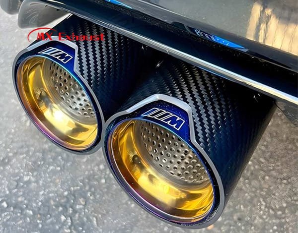aftermarket bmw exhaust tip carbon fiber upgrade performance style