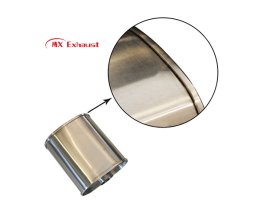 ss409 polished high flow muffler for improved airflow and sound