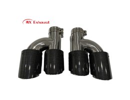 Dual Y-Pipe Carbon Exhaust Tip