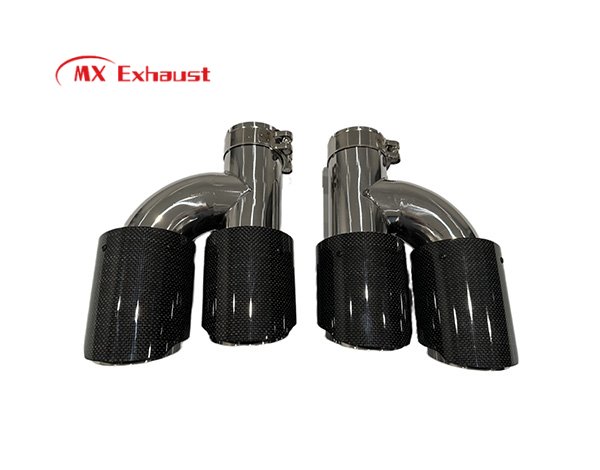 Dual Y-Pipe Carbon Exhaust Tip