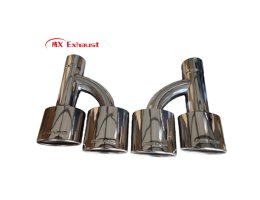 benz dual exhaust tip stainless steel 304 mirror polished exhaust tip