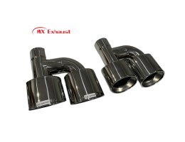 car and truck dual exhaust tip stainless steel polished tail pipe tip