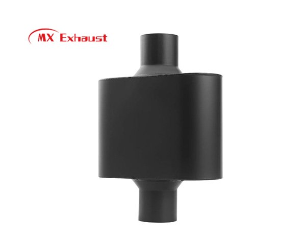 performance muffler center inlet center outlet chambered design