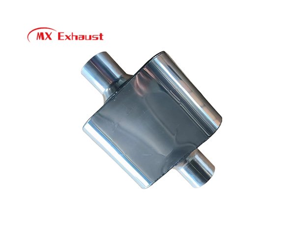 aftermarket mirror polished muffler deep sound chambered exhaust performance